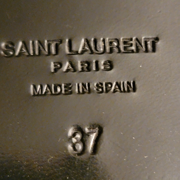 SAINT LAURENT | Women's Black Suede Motorcycle Boot w/Strap Buckles 37 - Picture 10 of 11